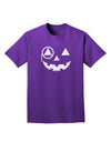 Monocle Jack-o-Lantern Distressed Adult Dark T-Shirt-Mens T-Shirt-TooLoud-Purple-Small-Davson Sales