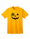 Monocle Jack-o-Lantern Distressed Adult T-Shirt-Mens T-Shirt-TooLoud-Gold-Small-Davson Sales