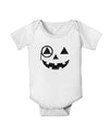 Monocle Jack-o-Lantern Distressed Baby Romper Bodysuit-Baby Romper-TooLoud-White-06-Months-Davson Sales