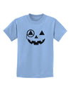 Monocle Jack-o-Lantern Distressed Childrens T-Shirt-Childrens T-Shirt-TooLoud-Light-Blue-X-Small-Davson Sales