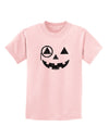 Monocle Jack-o-Lantern Distressed Childrens T-Shirt-Childrens T-Shirt-TooLoud-PalePink-X-Small-Davson Sales