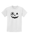 Monocle Jack-o-Lantern Distressed Childrens T-Shirt-Childrens T-Shirt-TooLoud-White-X-Small-Davson Sales