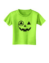 Monocle Jack-o-Lantern Distressed Toddler T-Shirt-Toddler T-Shirt-TooLoud-Lime-Green-2T-Davson Sales