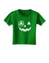 Monocle Jack-o-Lantern Distressed Toddler T-Shirt Dark-Toddler T-Shirt-TooLoud-Clover-Green-2T-Davson Sales