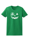 Monocle Jack-o-Lantern Distressed Womens Dark T-Shirt-TooLoud-Kelly-Green-X-Small-Davson Sales