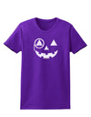 Monocle Jack-o-Lantern Distressed Womens Dark T-Shirt-TooLoud-Purple-X-Small-Davson Sales