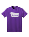Montana - United States Shape Adult Dark T-Shirt by TooLoud-Mens T-Shirt-TooLoud-Purple-Small-Davson Sales