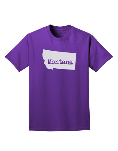 Montana - United States Shape Adult Dark T-Shirt by TooLoud-Mens T-Shirt-TooLoud-Purple-Small-Davson Sales