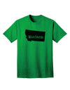 Montana - United States Shape Adult T-Shirt: A Stylish Addition to Your Wardrobe by TooLoud-Mens T-shirts-TooLoud-Kelly-Green-Small-Davson Sales