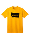 Montana - United States Shape Adult T-Shirt: A Stylish Addition to Your Wardrobe by TooLoud-Mens T-shirts-TooLoud-Gold-Small-Davson Sales