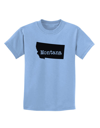 Montana - United States Shape Childrens T-Shirt by TooLoud