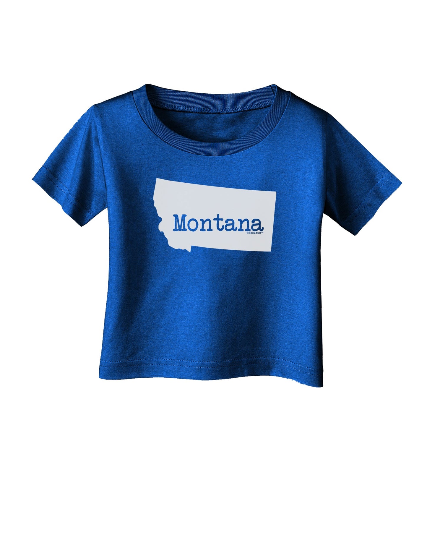 Montana - United States Shape Infant T-Shirt Dark by TooLoud-Infant T-Shirt-TooLoud-Royal-Blue-06-Months-Davson Sales