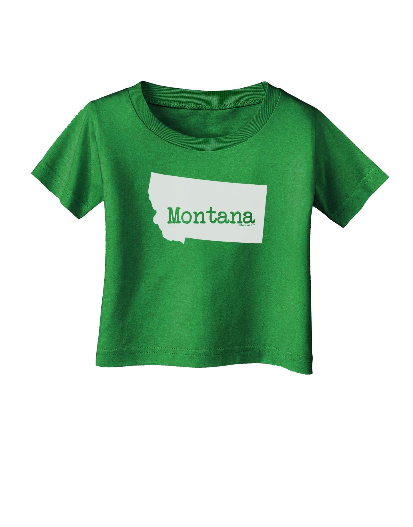 Montana - United States Shape Infant T-Shirt Dark by TooLoud-Infant T-Shirt-TooLoud-Clover-Green-06-Months-Davson Sales