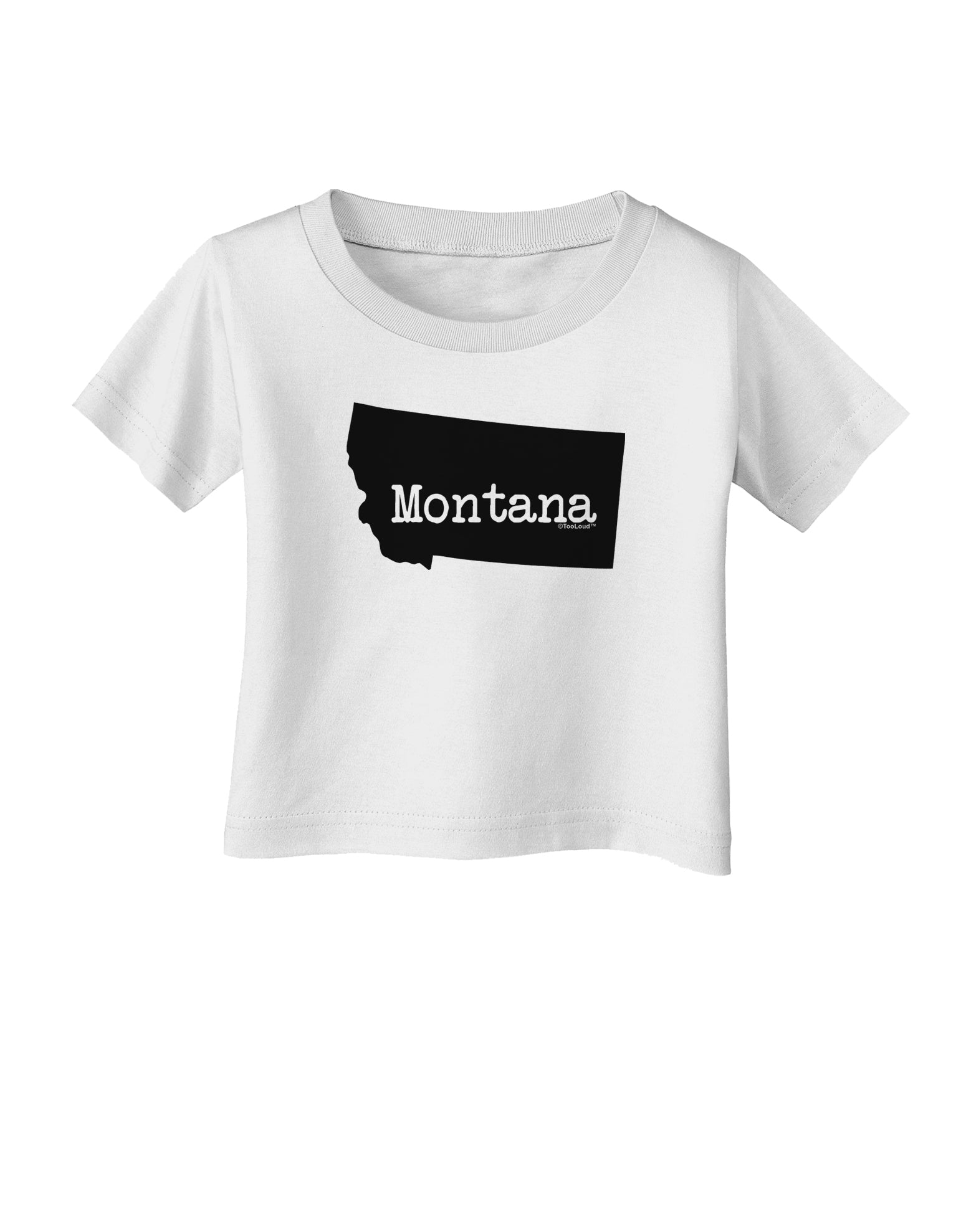 Montana - United States Shape Infant T-Shirt by TooLoud-Infant T-Shirt-TooLoud-White-06-Months-Davson Sales