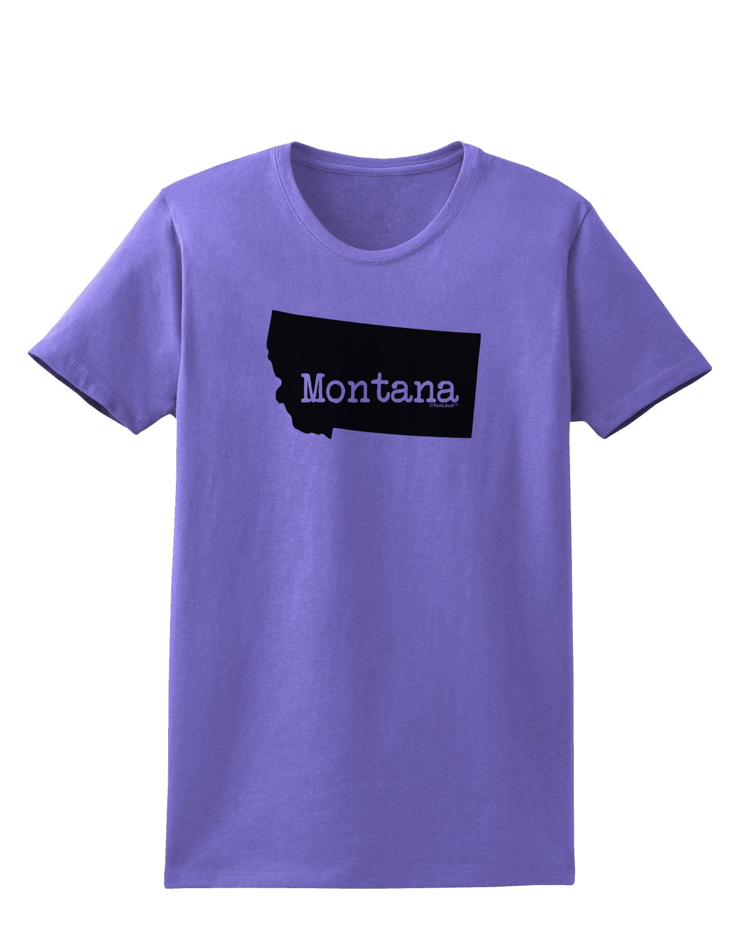 Montana - United States Shape Womens T-Shirt by TooLoud-Womens T-Shirt-TooLoud-Violet-X-Small-Davson Sales