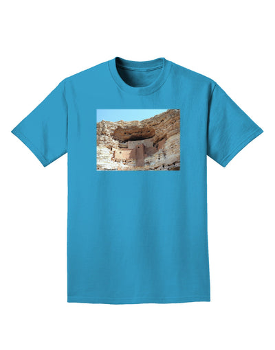 Montezuma Castle Arizona Adult Dark T-Shirt-Mens T-Shirt-TooLoud-Turquoise-Small-Davson Sales