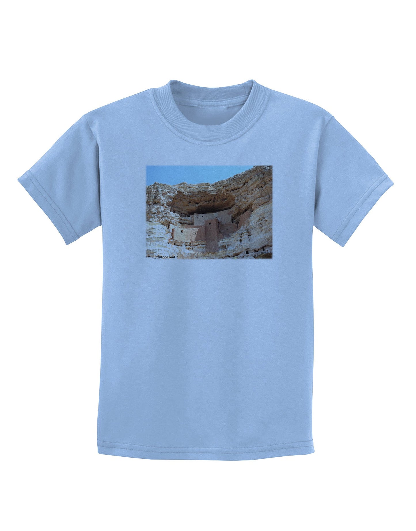 Montezuma Castle Arizona Childrens T-Shirt-Childrens T-Shirt-TooLoud-Light-Blue-X-Small-Davson Sales