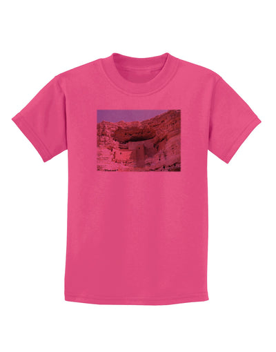 Montezuma Castle Arizona Childrens T-Shirt-Childrens T-Shirt-TooLoud-Sangria-X-Small-Davson Sales