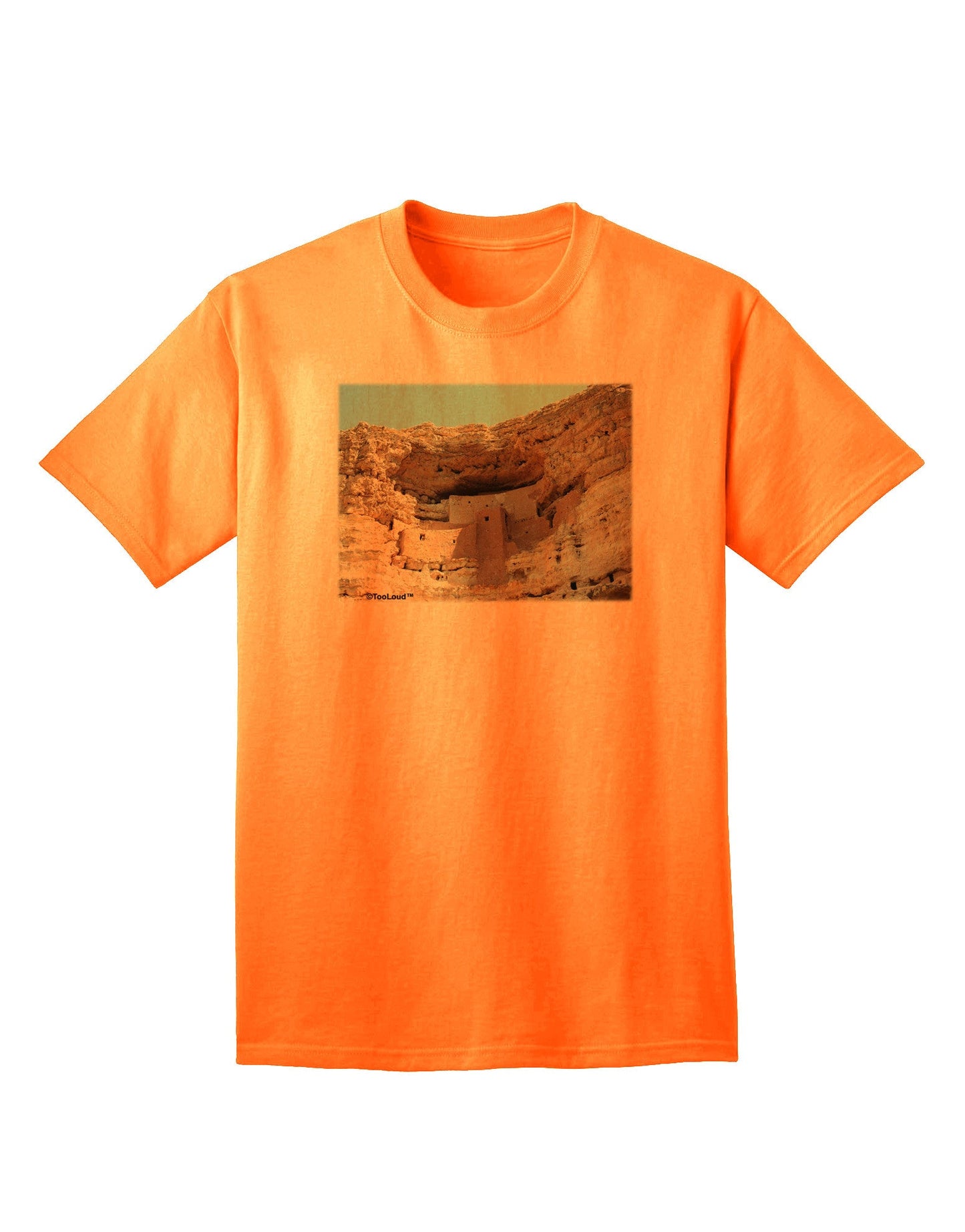 Montezuma Castle Arizona - Premium Adult T-Shirt Collection-Mens T-shirts-TooLoud-Neon-Orange-Small-Davson Sales