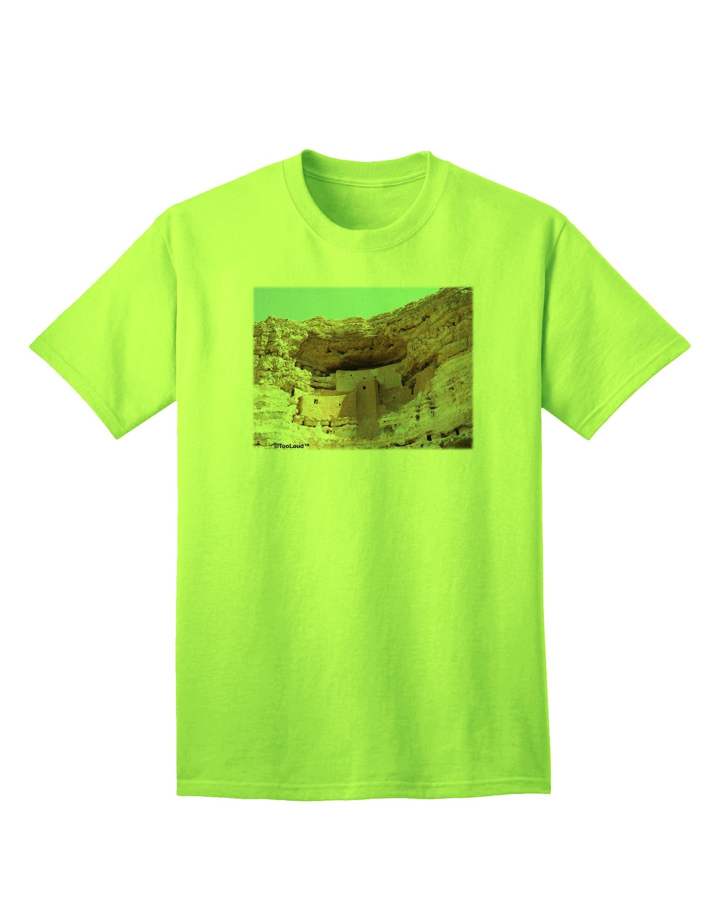 Montezuma Castle Arizona - Premium Adult T-Shirt Collection-Mens T-shirts-TooLoud-Neon-Green-Small-Davson Sales