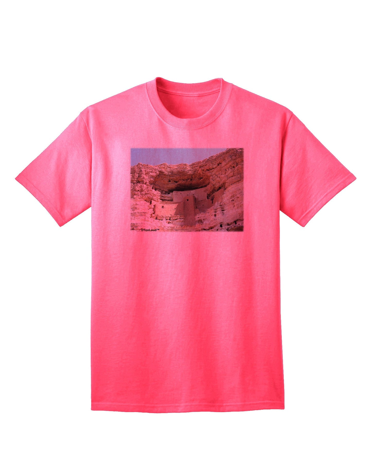 Montezuma Castle Arizona - Premium Adult T-Shirt Collection-Mens T-shirts-TooLoud-Neon-Pink-Small-Davson Sales