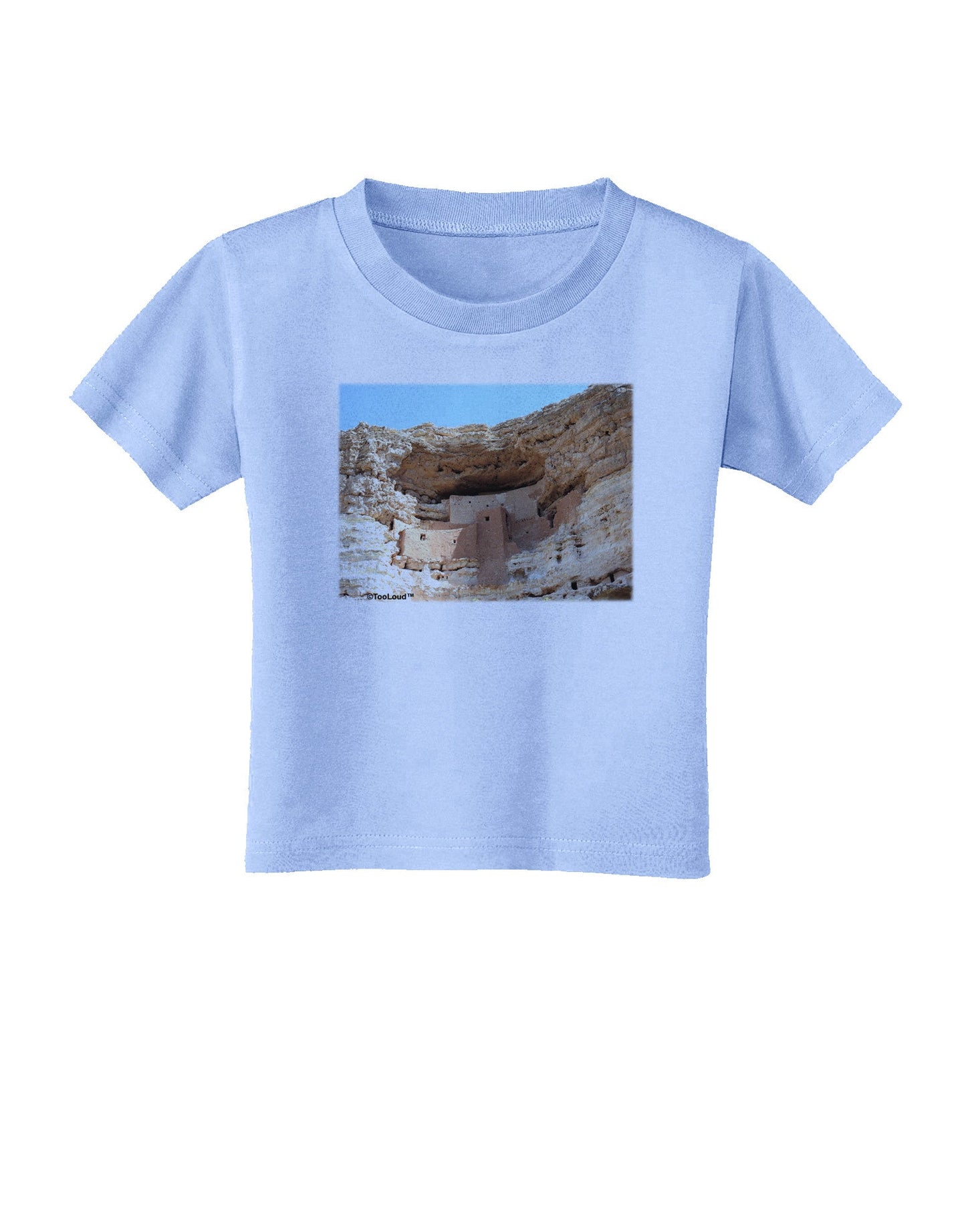 Montezuma Castle Arizona Toddler T-Shirt-Toddler T-Shirt-TooLoud-Aquatic-Blue-2T-Davson Sales