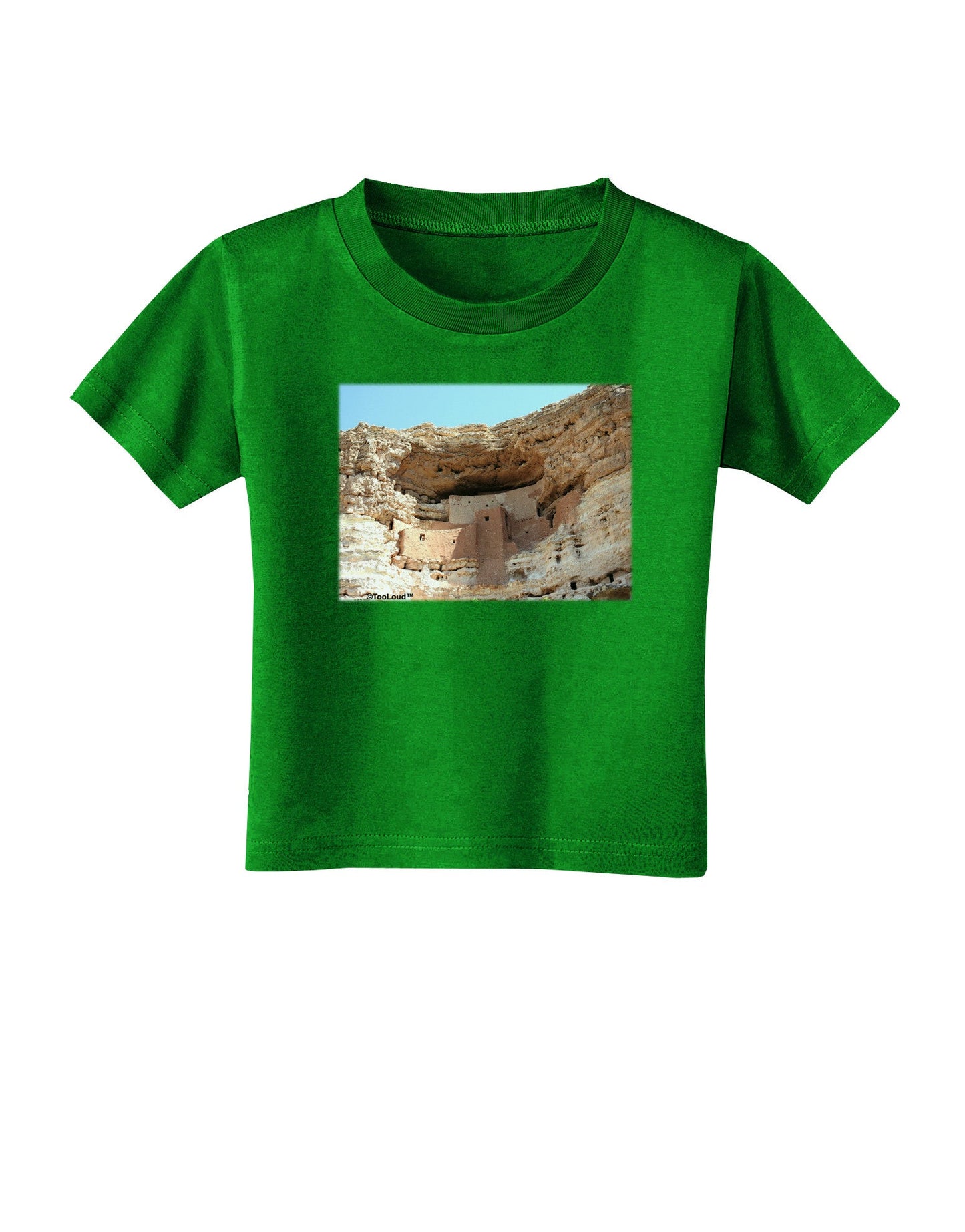 Montezuma Castle Arizona Toddler T-Shirt Dark-Toddler T-Shirt-TooLoud-Clover-Green-2T-Davson Sales