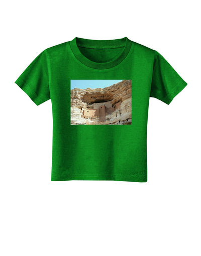 Montezuma Castle Arizona Toddler T-Shirt Dark-Toddler T-Shirt-TooLoud-Clover-Green-2T-Davson Sales