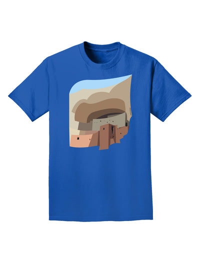 Montezuma Castle Artwork Adult Dark T-Shirt-Mens T-Shirt-TooLoud-Royal-Blue-Small-Davson Sales