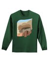 Montezuma Castle Artwork Adult Long Sleeve Dark T-Shirt-TooLoud-Dark-Green-Small-Davson Sales