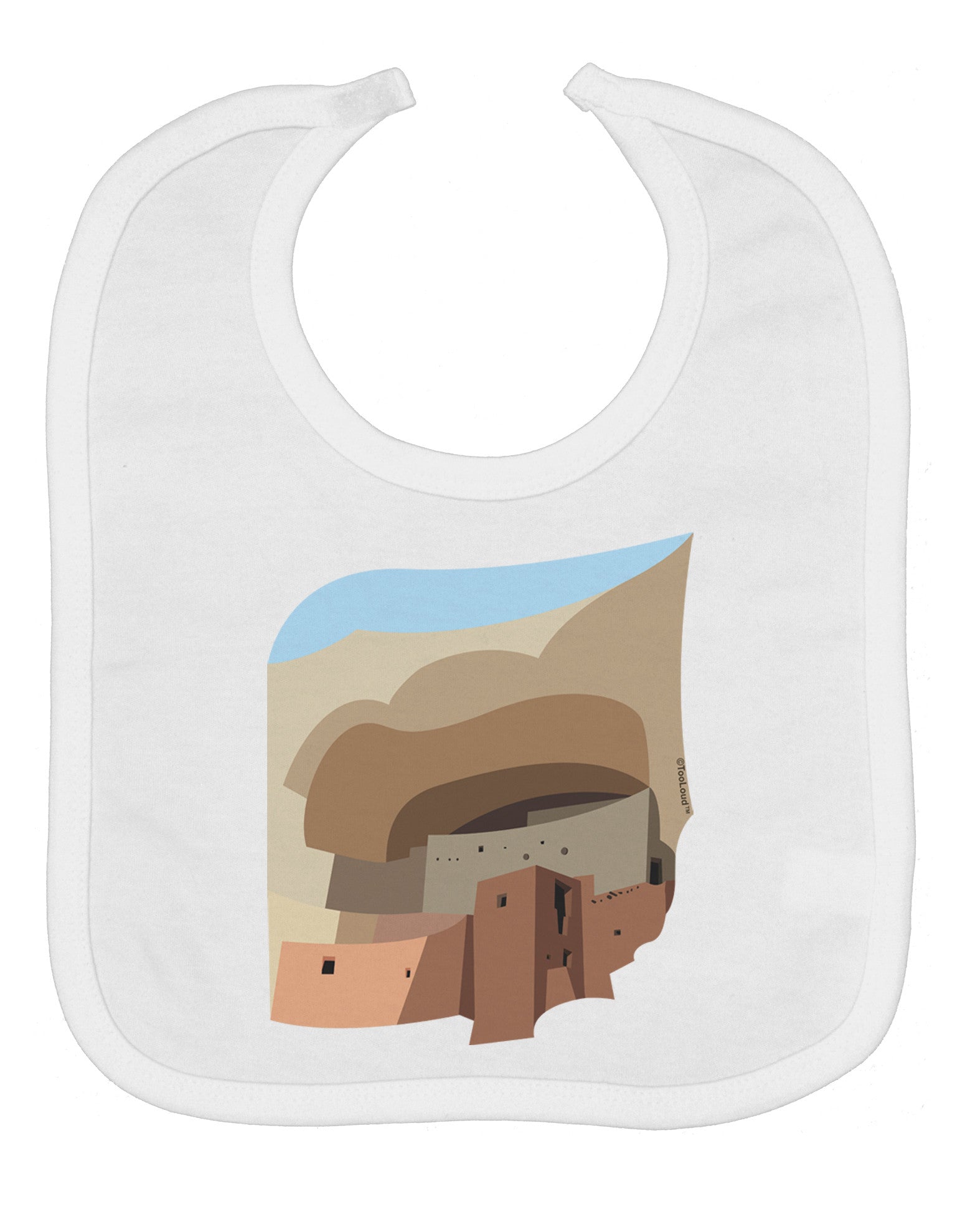 Montezuma Castle Artwork Baby Bib