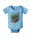 Montezuma Castle Artwork Baby Romper Bodysuit-Baby Romper-TooLoud-LightBlue-06-Months-Davson Sales