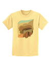 Montezuma Castle Artwork Childrens T-Shirt-Childrens T-Shirt-TooLoud-Daffodil-Yellow-X-Small-Davson Sales