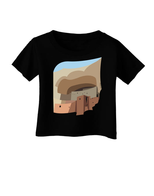 Montezuma Castle Artwork Infant T-Shirt Dark-Infant T-Shirt-TooLoud-Black-06-Months-Davson Sales