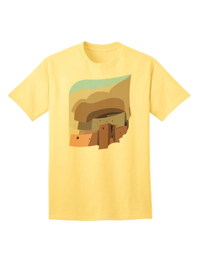 Montezuma Castle Artwork - Premium Adult T-Shirt for Art Enthusiasts-Mens T-shirts-TooLoud-Yellow-Small-Davson Sales