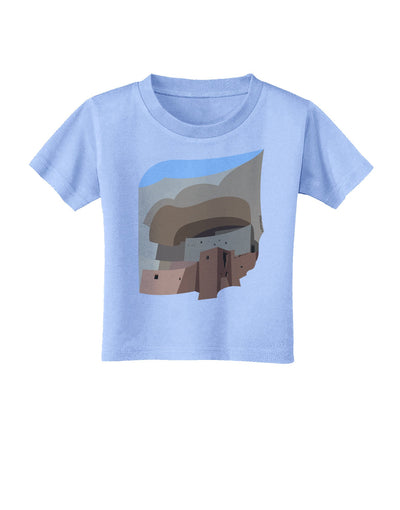 Montezuma Castle Artwork Toddler T-Shirt-Toddler T-Shirt-TooLoud-Aquatic-Blue-2T-Davson Sales