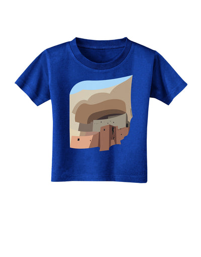 Montezuma Castle Artwork Toddler T-Shirt Dark-Toddler T-Shirt-TooLoud-Royal-Blue-2T-Davson Sales