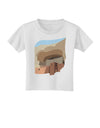 Montezuma Castle Artwork Toddler T-Shirt-Toddler T-Shirt-TooLoud-White-2T-Davson Sales