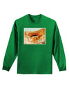 Montezuma Castle Watercolor Adult Long Sleeve Dark T-Shirt-TooLoud-Kelly-Green-Small-Davson Sales