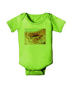 Montezuma Castle Watercolor Baby Romper Bodysuit-Baby Romper-TooLoud-Lime-06-Months-Davson Sales