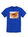 Montezuma Castle Watercolor Childrens Dark T-Shirt-Childrens T-Shirt-TooLoud-Royal-Blue-X-Small-Davson Sales