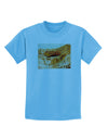 Montezuma Castle Watercolor Childrens T-Shirt-Childrens T-Shirt-TooLoud-Aquatic-Blue-X-Small-Davson Sales