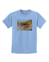 Montezuma Castle Watercolor Childrens T-Shirt-Childrens T-Shirt-TooLoud-Light-Blue-X-Small-Davson Sales