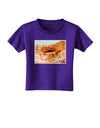 Montezuma Castle Watercolor Toddler T-Shirt Dark-Toddler T-Shirt-TooLoud-Purple-2T-Davson Sales