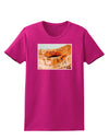 Montezuma Castle Watercolor Womens Dark T-Shirt-TooLoud-Hot-Pink-Small-Davson Sales