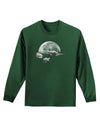 Moon Dream Earth Adult Long Sleeve Dark T-Shirt-TooLoud-Dark-Green-Small-Davson Sales