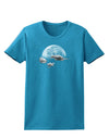 Moon Dream Earth Womens Dark T-Shirt-TooLoud-Turquoise-X-Small-Davson Sales