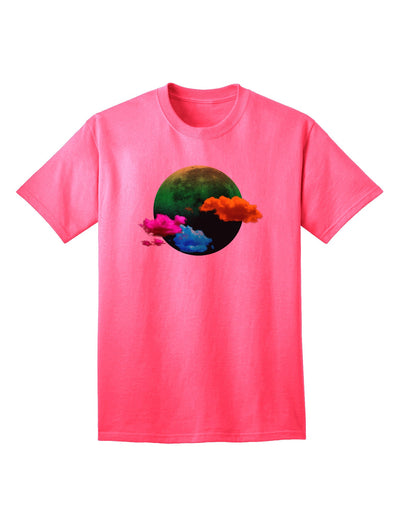 Moon Dream Hallucination Premium Adult T-Shirt - A Unique Expression of Style-Mens T-shirts-TooLoud-Neon-Pink-Small-Davson Sales