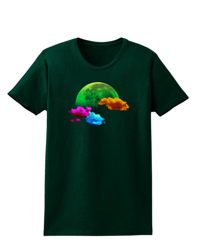 Moon Dream Hallucination Womens Dark T-Shirt-TooLoud-Forest-Green-Small-Davson Sales