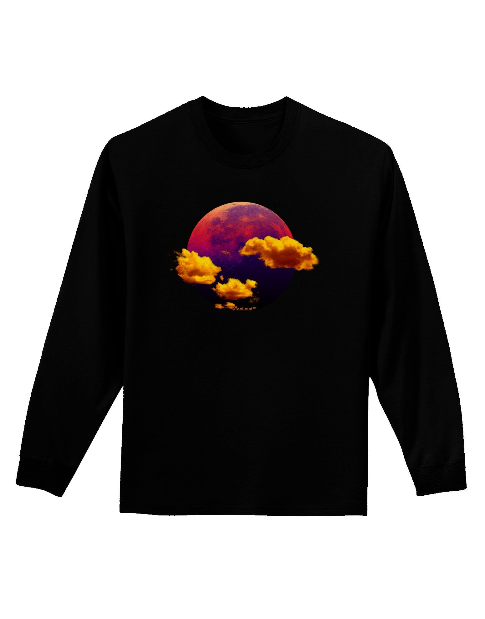 Moon Dream Venus Adult Long Sleeve Dark T-Shirt-TooLoud-Black-Small-Davson Sales